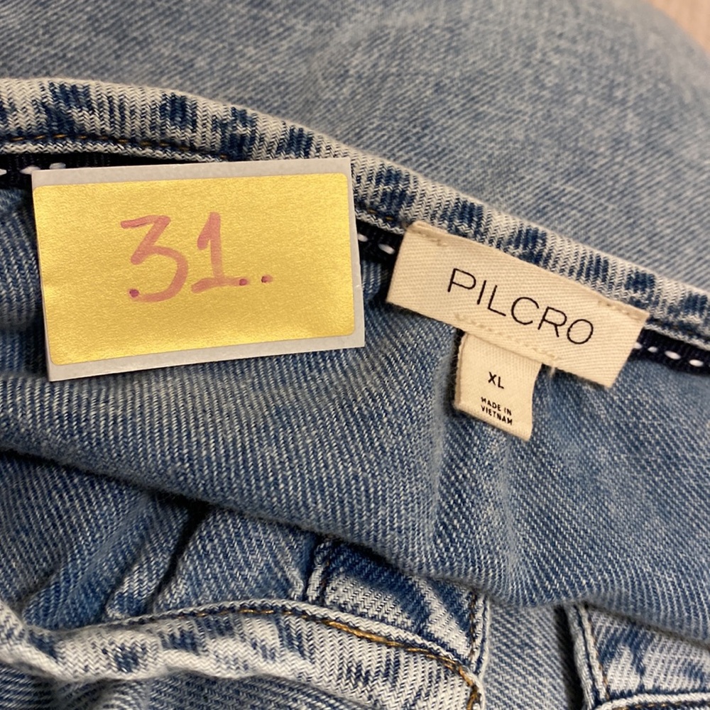 Pilcro Light Blue Denim Mini Dress . Size XL - Picture 8 of 8